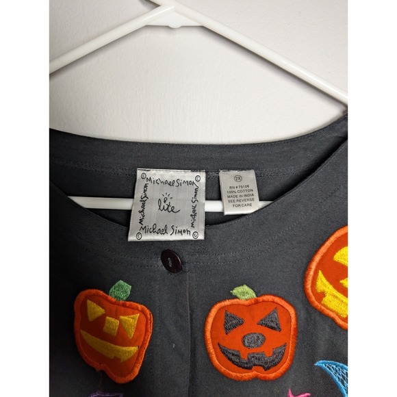 Michael Simon Lite Halloween Pumpkin Sweater Plus Size 2X - Picture 5 of 8